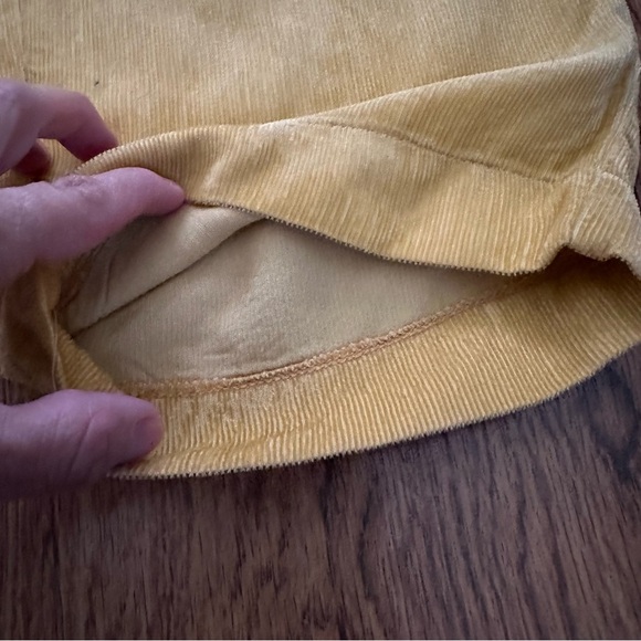 Forte Forte Pants Yellow mini corduroy straight flat front pants size 4 - Picture 5 of 12